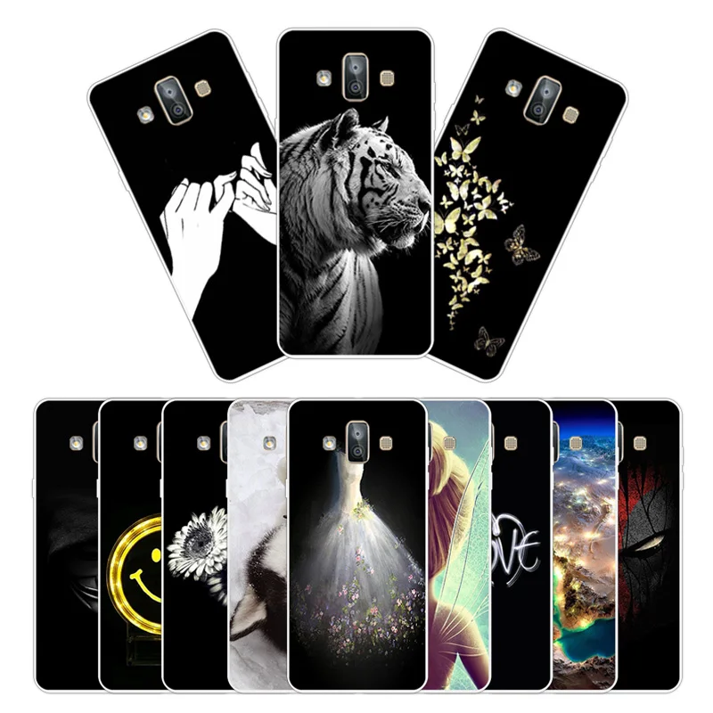5.5&quot for Samsung Galaxy J7 Duo Mobile Phone Protector SM-J720F Clear Silicone Shell Wed Dress Cases |