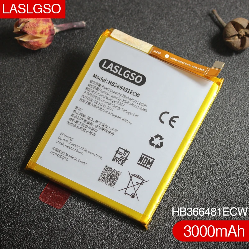 Аккумуляторная батарея HB366481ECW для Huawei P9 EVA-AL00 EVA-AL10 G9 Lite Honor 8 5c 100% хорошее качество |