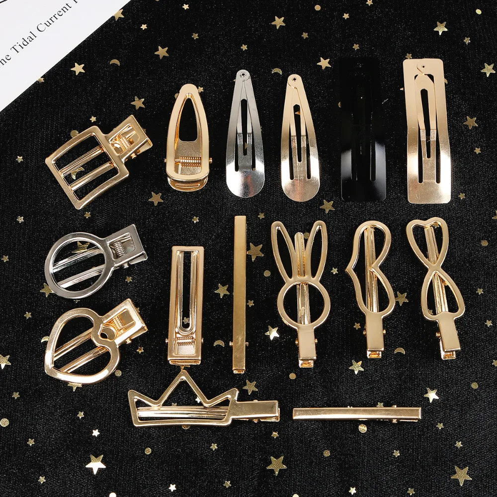 

2019 Fashion Women 2pcs Pearl Hair Clip Snap Hair Barrette Stick Hairpin Hair Styling Accessories For Women Girls Dropshipping