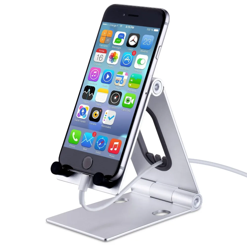 

Aluminum Metal Phone Tablet Holder Foldable Desktop Universal Non-slip Mobile Bracket Stand Holder For iPhone Pad For Samsung S8