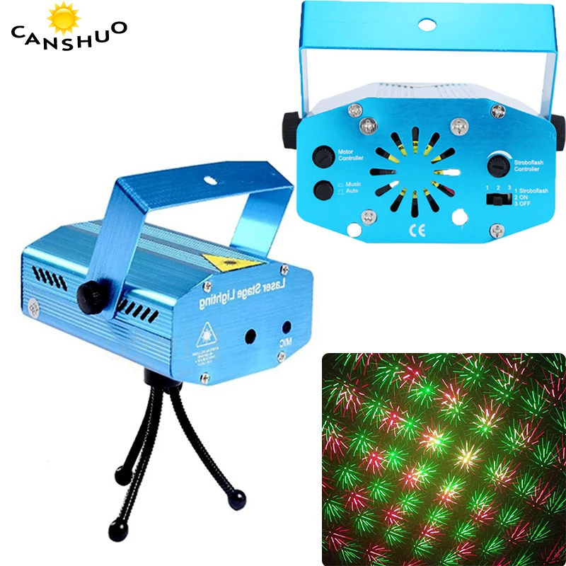 

Mini LED Laser Projector Stage Light Decorations Laser Disco Light Laser Light Dj Voice-activated DJ Disco Xmas Party Club Light