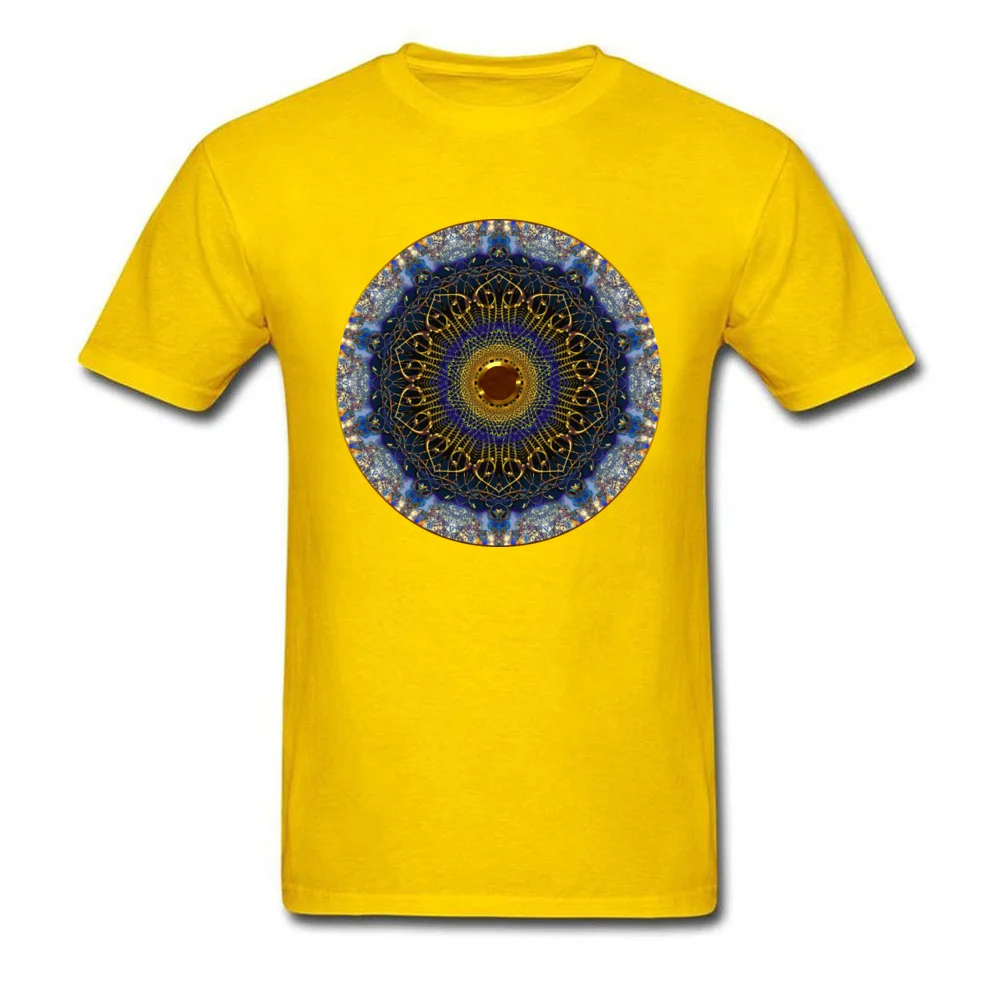 GOLD MANDALA DESIGN T SHIRT 65_yellow