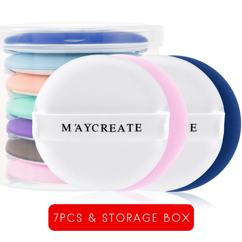 7 шт. красочная пудра для лица слоеное супер мягкое средство для ухода за лицом косметическое зеркало с расческой BB крем