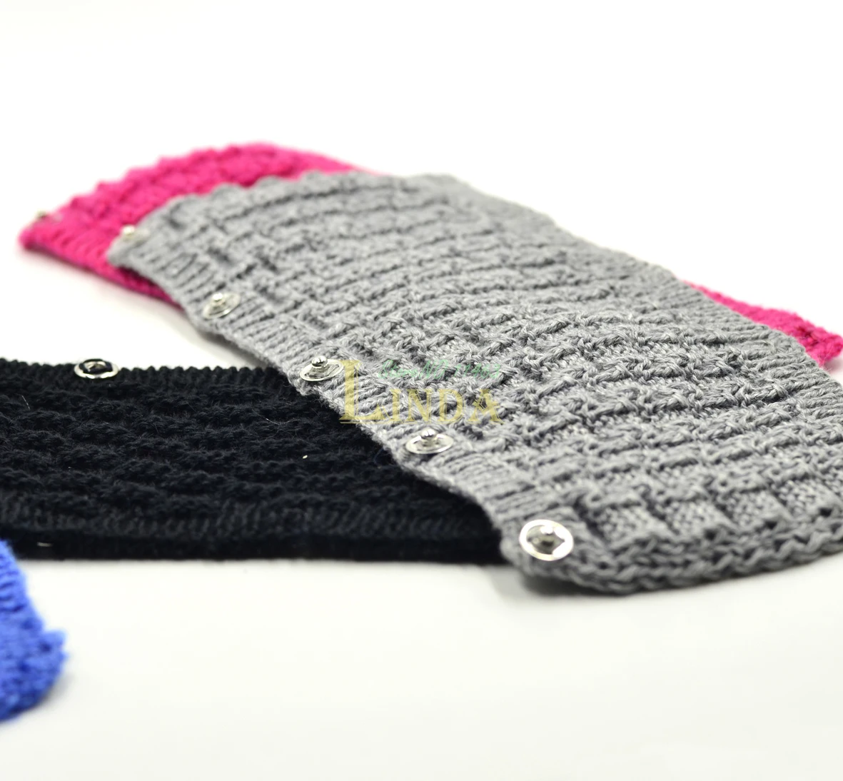 Hand Knit Pure Wool Headband Cushion For Motorola S805 Headphones Headset 
