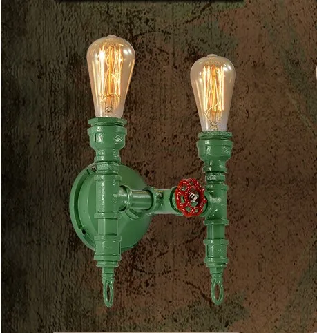 

RH Style Loft Industrial Vintage Wall Light With 2 lights for Home Pipe Lamp Edison Wall Sconce Stair Arandela De Parede