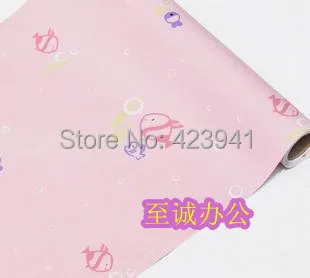 

free shipping,DHL 30m*45cm kids Pvc waterproof wallpaper child kids baby bedroom wall stickers cartoon home decor