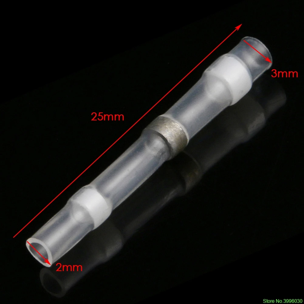 50 шт. 26-24AWG водонепроницаемый термоусадочный стык провода сращивания припоя рукав разъем
