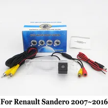 Для Renault Sandero 2007 ~ 2016/RCA AUX Проводной Или Беспроводной Заднего вида камера/HD Широкоугольный Объектив/CCD Ночного Видения Резервную Камеру