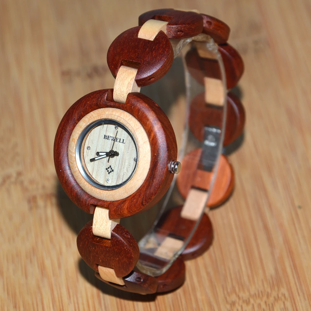 BEWELL женские часы с водонепроницаемым ремешком для женщин кварцевые наручные часы Рождественский подарок повседневные часы коробка Ограниченная серия 010A
