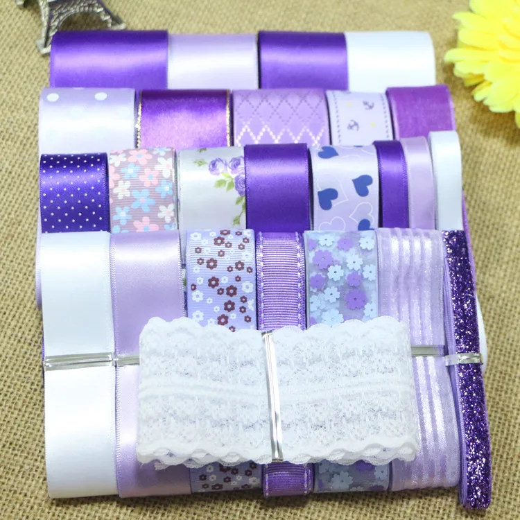 DIY набор лент- красивый фиолетовый набор лент(всего 28 ярдов