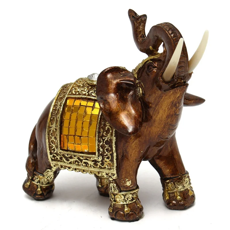high quality resin crafts mini exotic elephant ornaments home decoration delicate stuff gift present ornate elephants