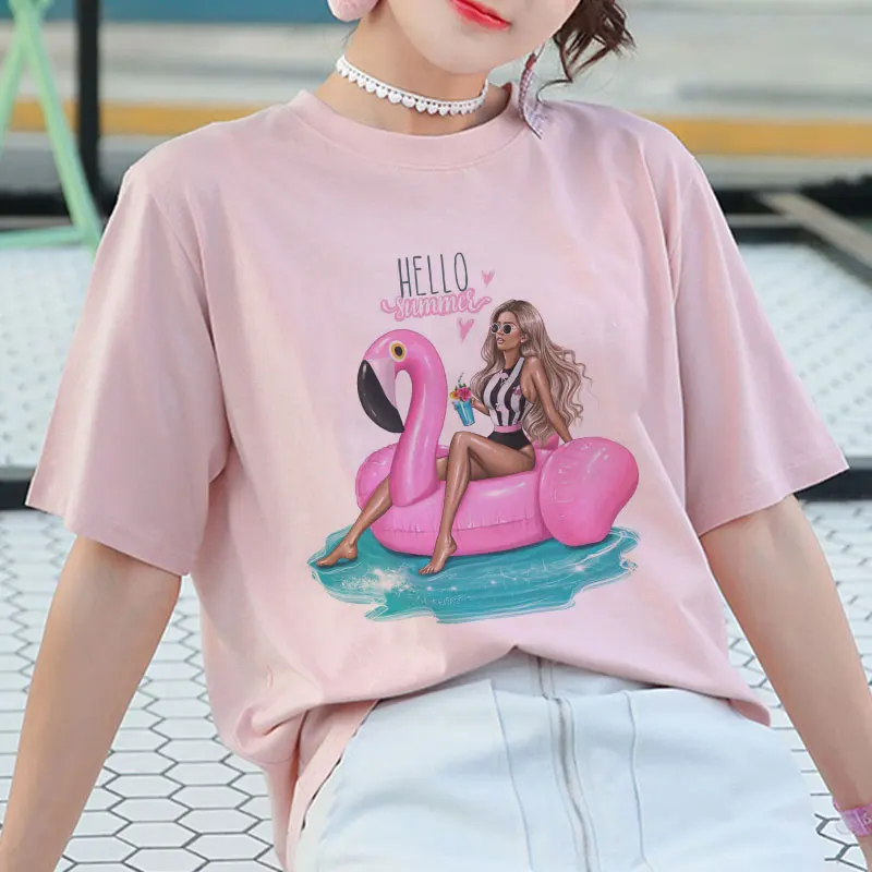 Harajuku Сексуальная рубашка женская футболка винтажная Kawaii Hello летняя модная с