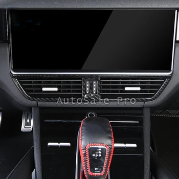 

(Only Fit For European Car Model) Interior Dashboard Bottom AC Air Outlet Vent Cover Trim ABS 1pcs For Porsche Cayenne 2018 2019