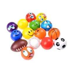 Смеющееся лицо баскетбол антистрессовые шары игрушки для активного отдыха развлечения Дети PU детские игрушки 4 стиля