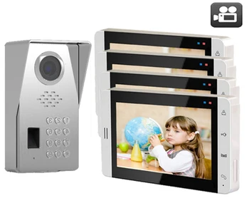 

XinSiLu TFT LCD Color 7"Video Door Phone Doorbell IR w/t SD Card Slot Intercom Home Security Video System FRID Camera 1V4