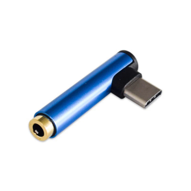 1 шт. тип-c до 3,5 мм для наушников Контактное переходное устройство прослушивание музыки аудио для Xiaomi samsung huawei Nokia htc - Цвет: Синий
