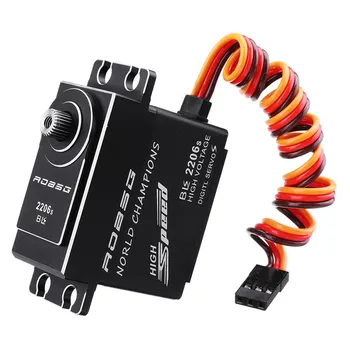 

ROBSG BLS2206S 25KG Brushless Waterproof Metal Gear Digital Servo For 1/8 1/10 RC Car 600-700 Class Helicopter Parts