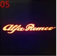 2 шт для Alfa Romeo 159 светодиодный двери автомобиля Добро пожаловать свет логотип проектор для Alfa Romeo 159 Giulia Giulietta Mito Stelvio Brera - Испускаемый цвет: Красный