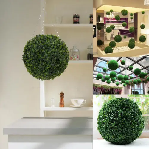 Пластмассовый искусственный верт herbe boule plante jardin Art Topiaire кулон