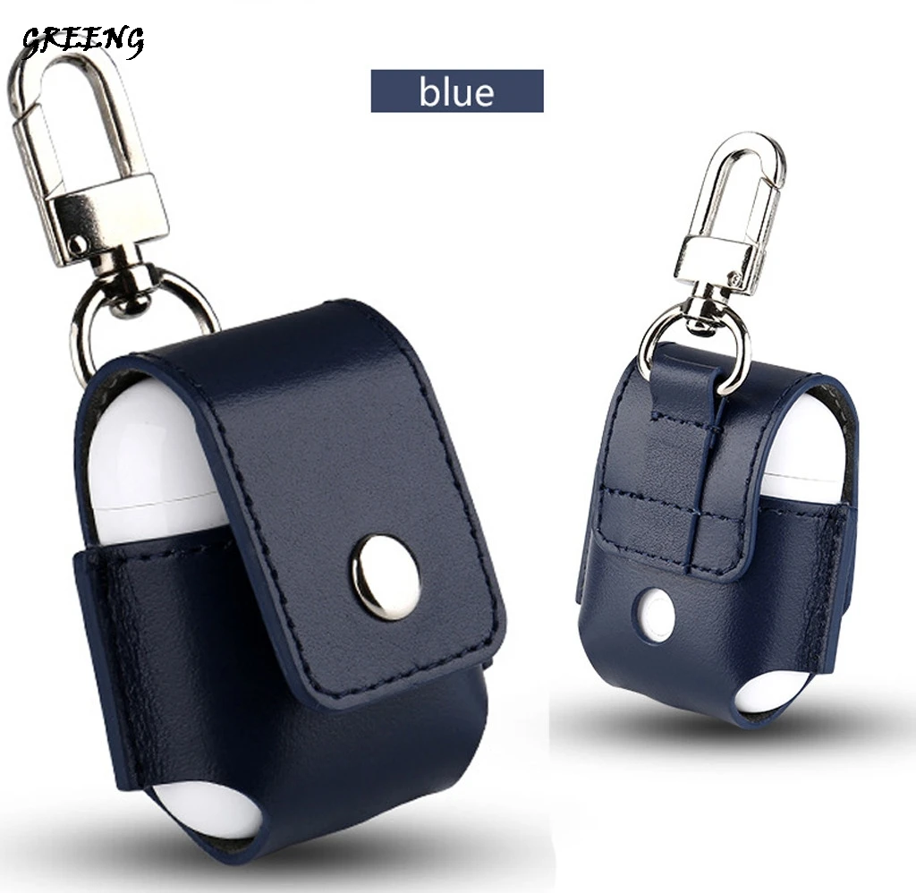 

Fashion Casual Protective Leather Case Cover with Strap for Apple AirPods 2/1th Charging Case Cover