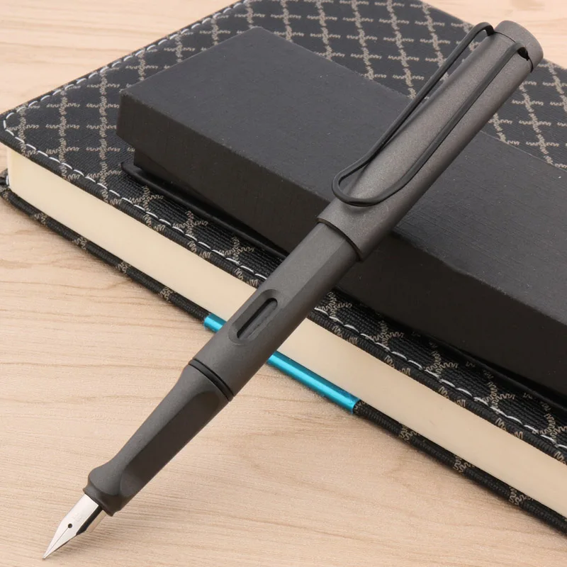 Ручка перьевая матовая серая 0 38 мм с чернилами|fountain pen|ef fountain penpen pen |