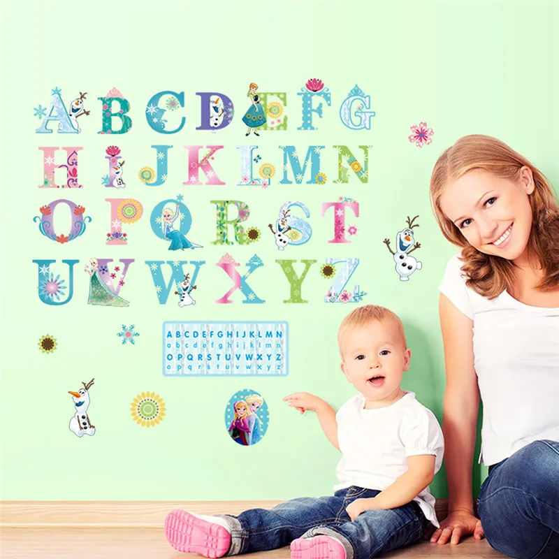 Cartoon Kids DIY Elsa Sticker Frozen Puzzle Children's Room Decoration Kindergarten Stickers Cute Pegatinas Autocollant Enfant Cartoon Kids DIY Elsa Sticker Frozen Puzzle Children's Room Decoration Kindergarten Stickers Cute Pegatinas Autocollant Enfant