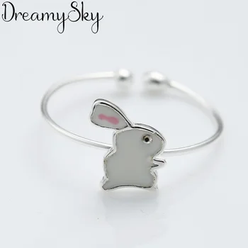 

Bijoux Punk Personality 925 Sterling Silver Rabbit Rings For Women Wedding Bohemian Jewelry Vintage Finger Rings Anillos