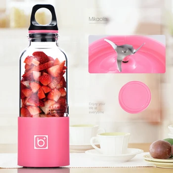 

500ml Fruit Juicer Cup Electric Portable Blender USB Smoothie Machine Extractor Rechargeable Mini Squeezers Blender Maker