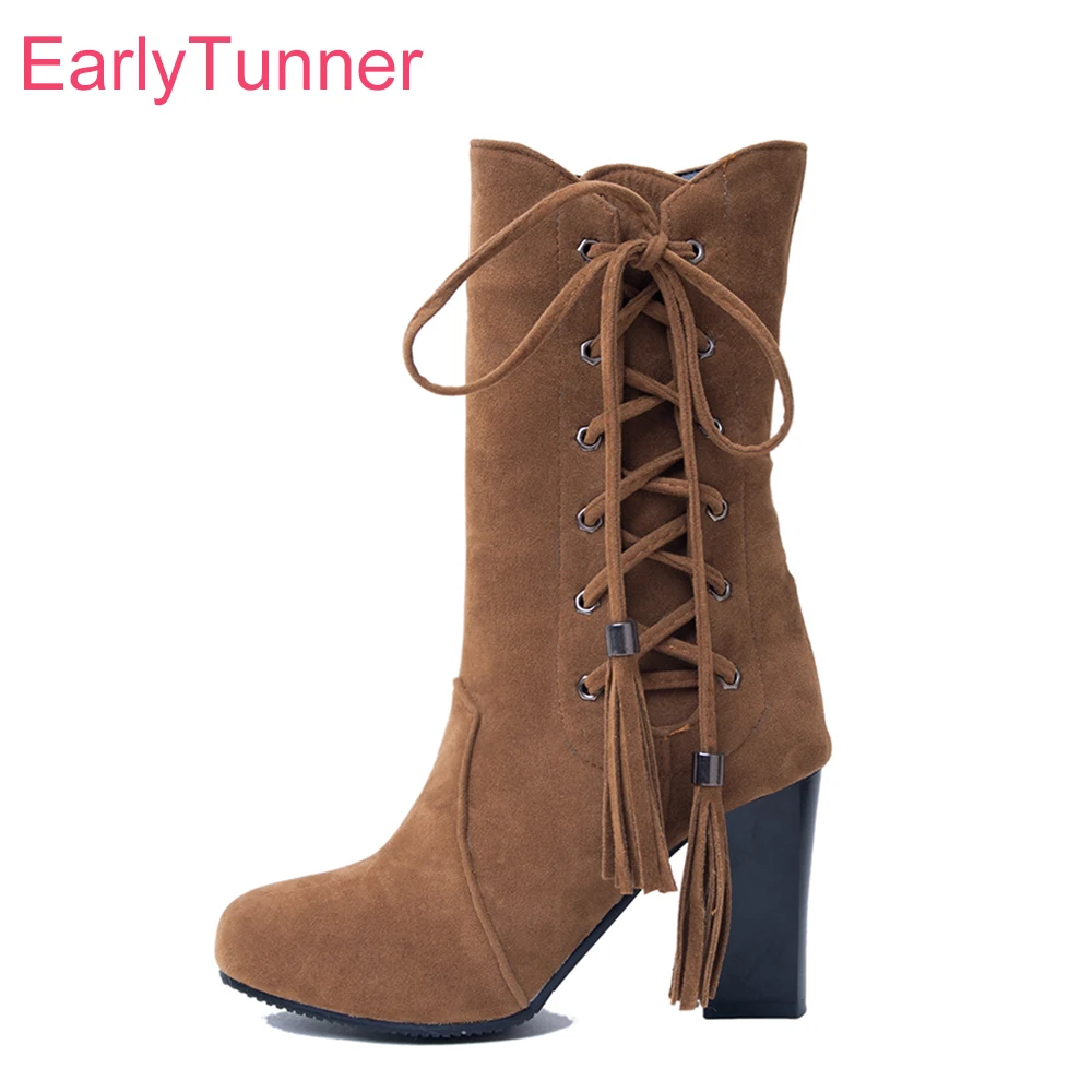 suede nude boots