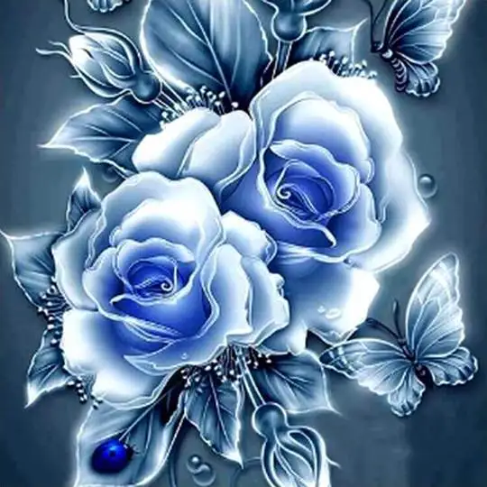 Blue Rose Flower