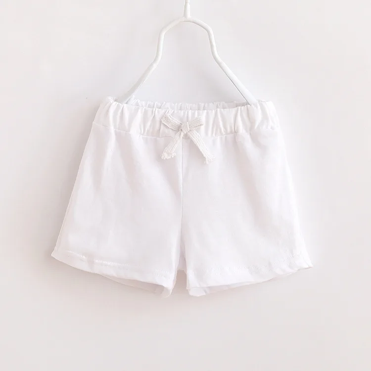 Летняя одежда для маленьких девочек и мальчиков детские шорты хлопковые шорты для мальчиков, брендовые Детские пляжные шорты детская одежда - Цвет: white