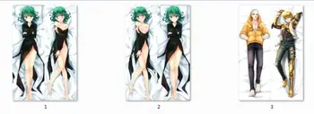 

January 2016 update one punch man anime Characters tatsumaki & genos throw pillow cover Wanpanman saitama body Pillowcase