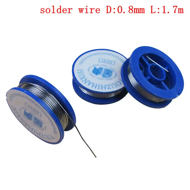 

Urijk 0.8mm Tin Lead Rosin Core Solder Wire Welding Repair Tools 38x11mm Resin Cores Flux Solding Wire for Electrical Soldering