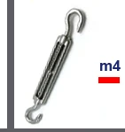 M5 turnbuckle, 2 шт, 304 нержавеющая сталь turnbuckle сварные вилки, sus304 высокое качество антикоррозийный трос фитинги