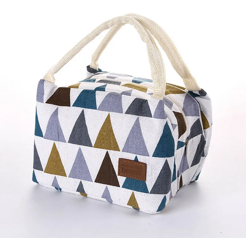 

New Portable Lunch Bags Creative Triangle Lunch Box for Women Kids Men Thermo Thermal Insulated Cooler Bags bolsa termica