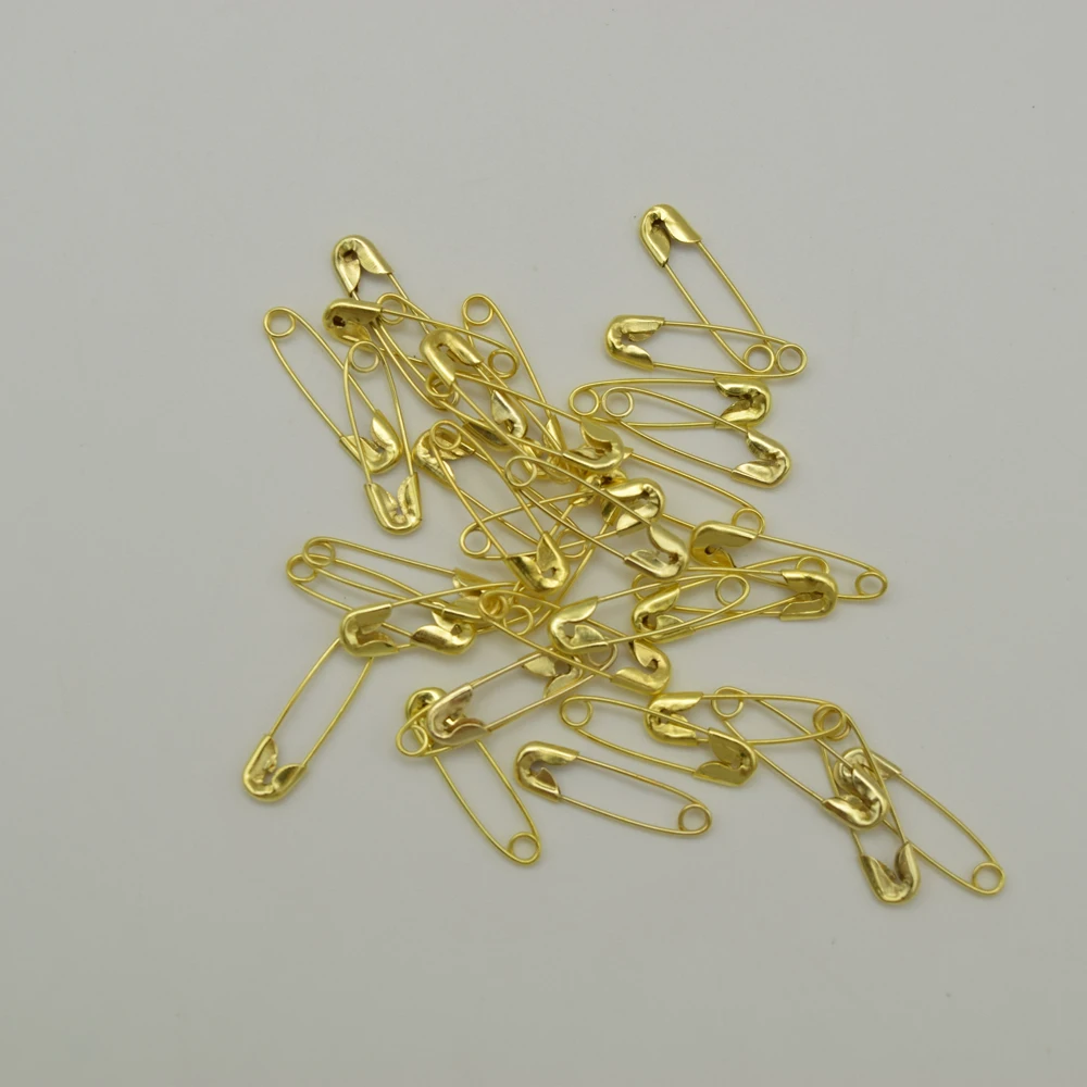 Buy 2000 pcs MINI GOLD NICKEL PLATED SAFETY PINS SIZE