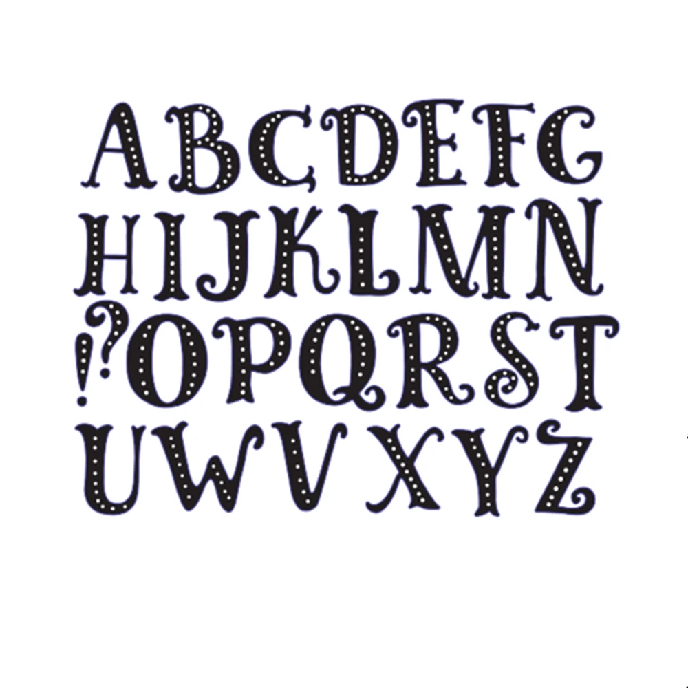 

160x127mm Capital Alphabet Halloween Scrapbook Craft Dies Metal Cutting Die CUT DIY Scrapbooking Card Making Photo Frame Decor
