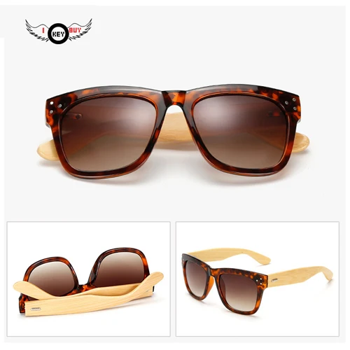 Новые модные деревянные бамбуковые поляризованные очки для водителя женские мужские солнцезащитные очки - Название цвета: Коричневый