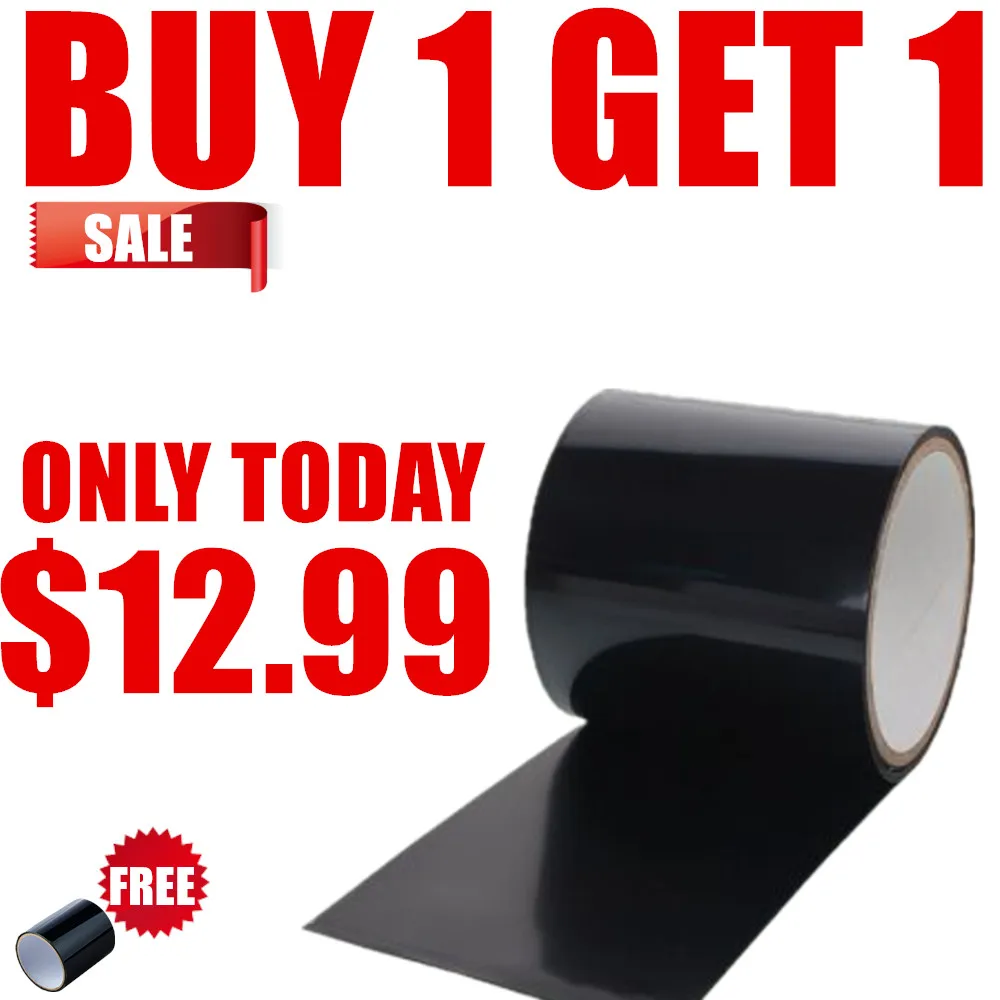 

BUY 1 GET 1 4INCH 10CM Wide Strong Flex Rubberized Waterproof Tape Hose Repair Connectors