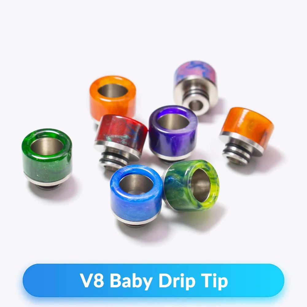 

Quartz Banger 2pcs 510 Resin Drip Tip Epoxy for V8 RDTA Tank Vaporizer Atomizer Vape 510 Mouthpieces E Cigarettes Accessories