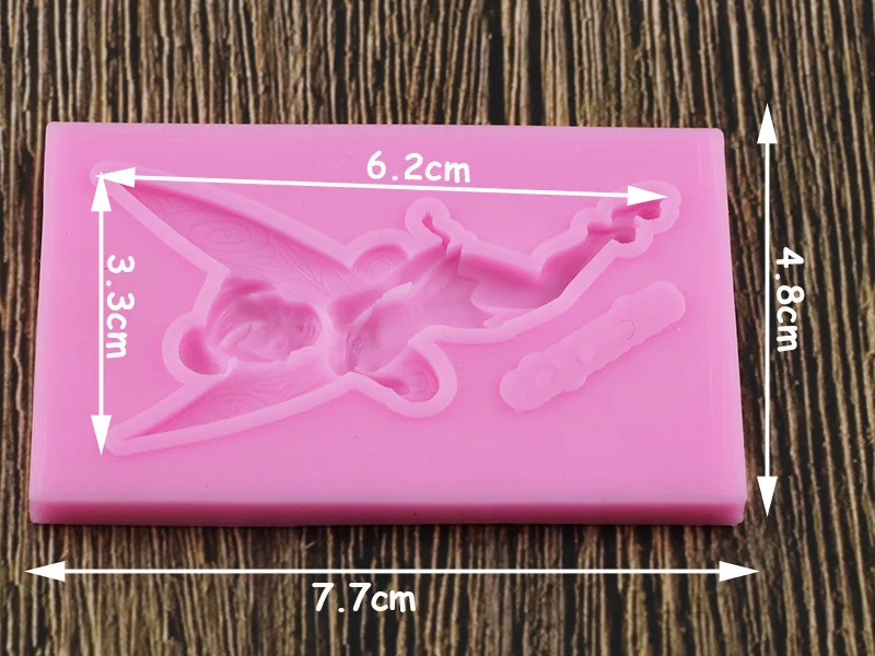 3D детская Цветочная фея силиконовая форма Gumpaste шоколадная глина форма для конфет помадка DIY вечерние инструменты для украшения торта