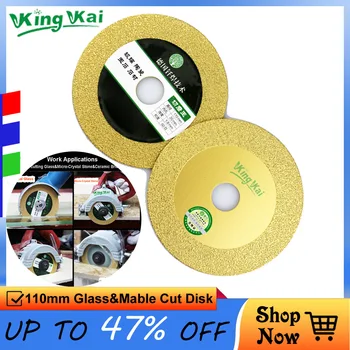 

110mm Diamond Ceramic Tile Glass Micro Crystal Stone Wet Dry Cutting Disk Blade For Electric Saw And Angle Grinder