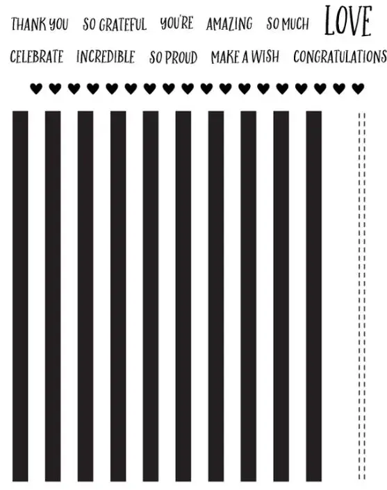 

Striped background Transparent Clear Stamp for DIY scrapbooking/Card Making C79