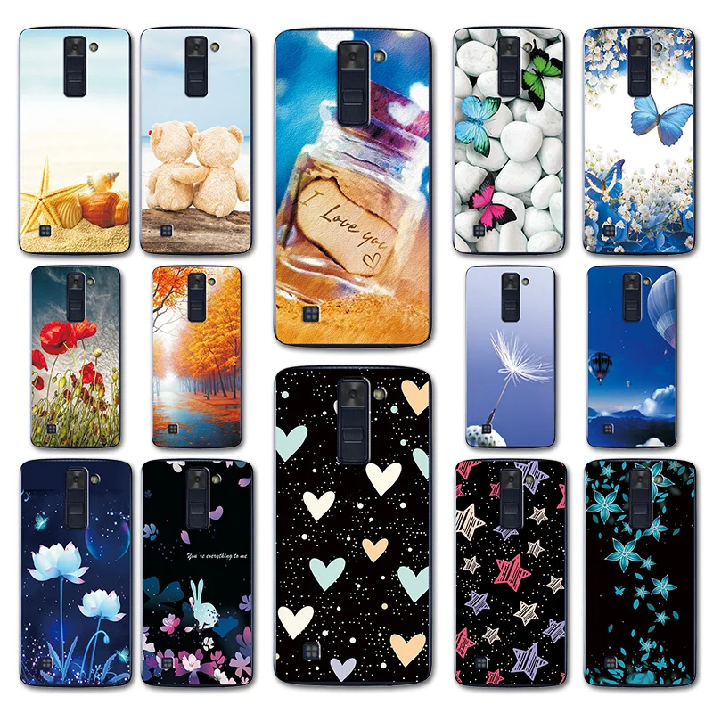 

Cases For LG K7 LG M1 Soft Heart Phone Case Capa For LGK7 X210 X210DS MS330 Back Cover For LG K8 Lte K350 K350E K350N Coque