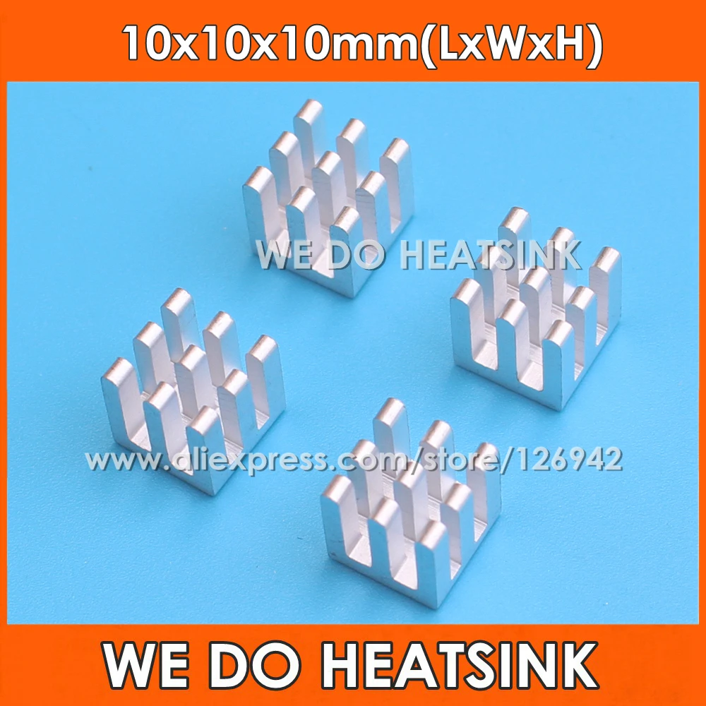 WE DO HEATSINK Silver 10x10x10mm Aluminum Heat sink IC Memory Chip