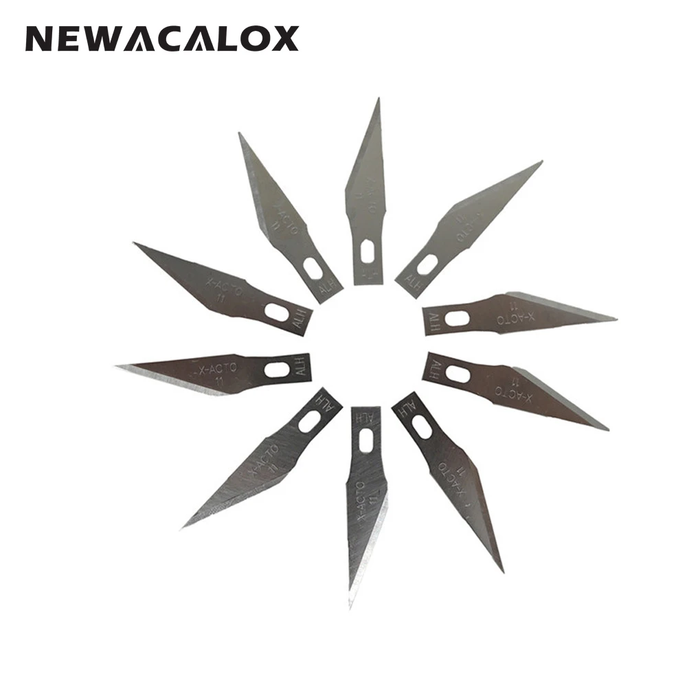 NEWACALOX, 12 шт., прецизионный нож для хобби, художественный инструмент для резьбы по дереву, режущий гравер для кожи, для ремонта печатных плат, пленки, инструмент, ручка для рукоделия