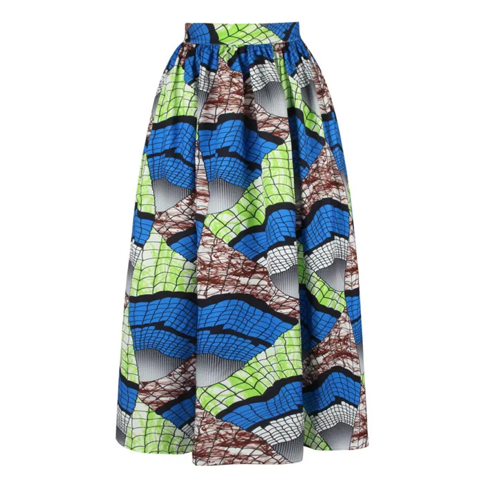 Африканская одежда для женщин юбка Африканский хлопок Анкара принт воск высокое качество макси юбка