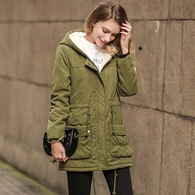 MINWLJ para mujer de invierno y abrigos chaquetas y cazadoras moda Parka 61 _ - AliExpress Mobile