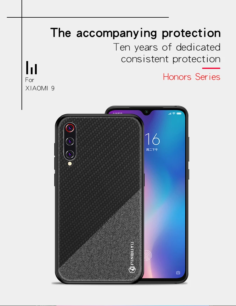 PINWUYO отличием чехол для Xiaomi mi 9 чехол кос дизайнерская ткань ТПУ Мягкий ПК жесткий защитный чехол для телефона Обложка Для Сяо mi 9