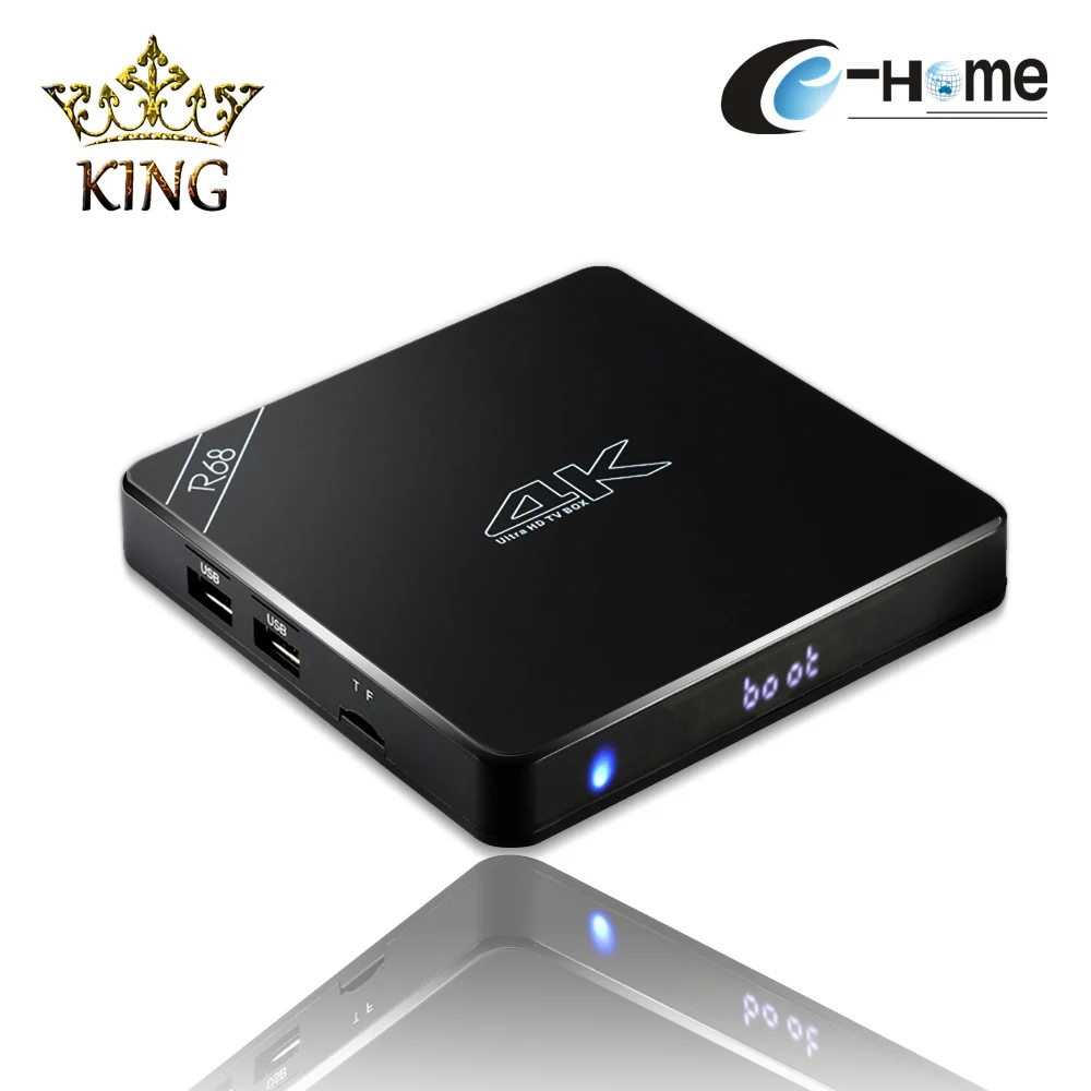  King Portugal IPTV R68 Android 5.1 TV Box RK3368 64 Bits OctaCore 4K*2K1080P MiniPC BT4.0 Wifi XBMC/XBMC/Miracast/DLNA H.265 